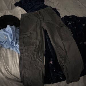 Grey cargo pants